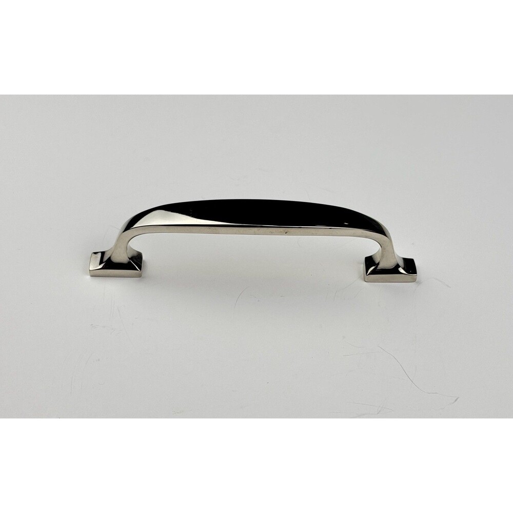 Restoration Hardware Bistro 4" Pull Drawer Handle Polished Nickel NEW $26